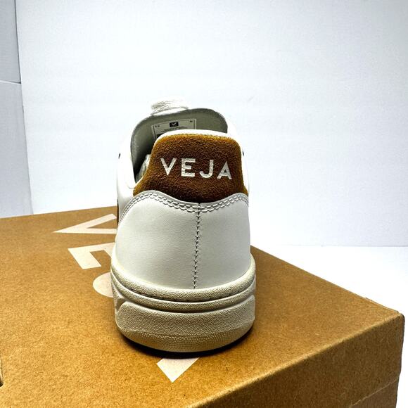 Veja V-10 Leather Shoes Extra White Camel Size UK 41 US 8 Men Women 10 main image 5